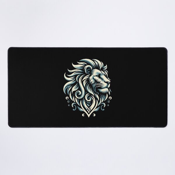 Item preview, Stylized lion head illustration showcasing majestic features and intricate line work. designed and sold by beast-net.