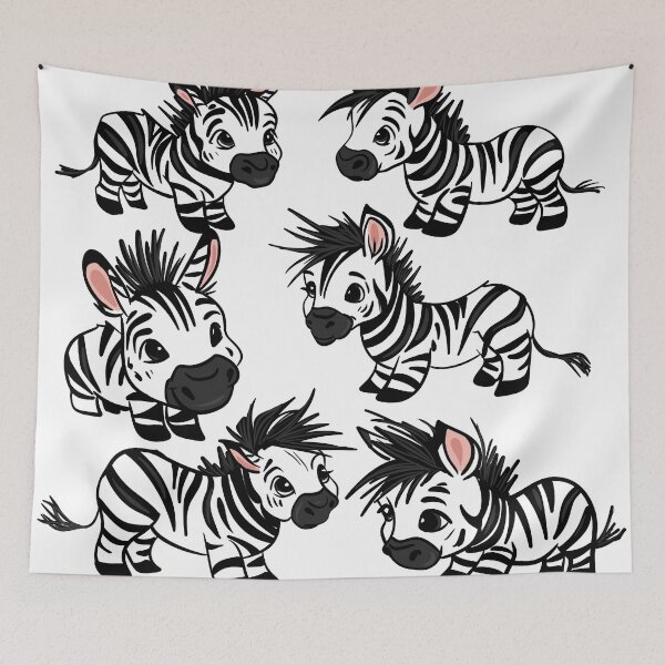 Item preview, Cute Baby Zebra Pack - Adorable Safari Animal Sticker Set designed and sold by LYAN-STORE.