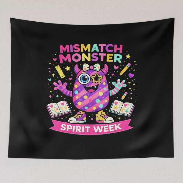 Item preview, Mismatch Monster Girls Spirit Week Shirt Mismatch Day Tee T-Shirt designed and sold by CcConsultingS.