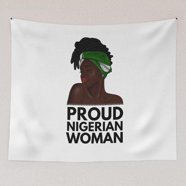 Item preview, Proud Nigerian Woman Nigeria flag, Afro African  designed and sold by Logiamerch.