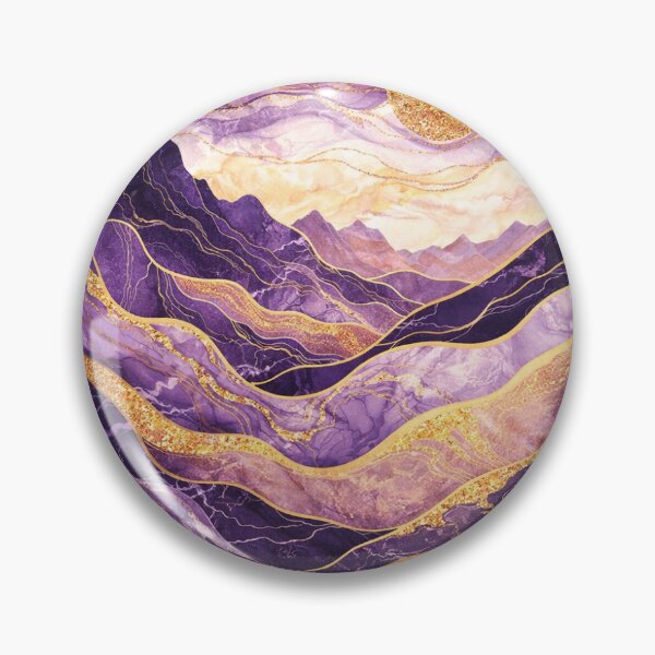 Item preview, Purple Abstract Violet Landscape Aesthetic Decal designed and sold by Luxureheaven.