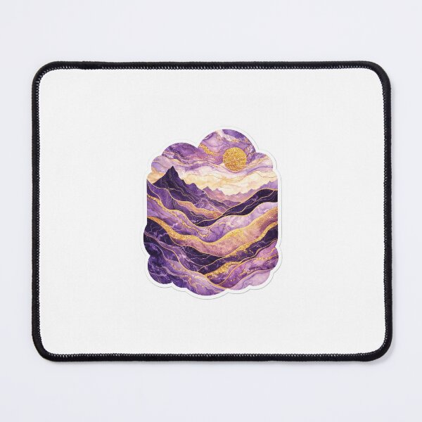 Item preview, Purple Abstract Violet Landscape Aesthetic Decal designed and sold by Luxureheaven.