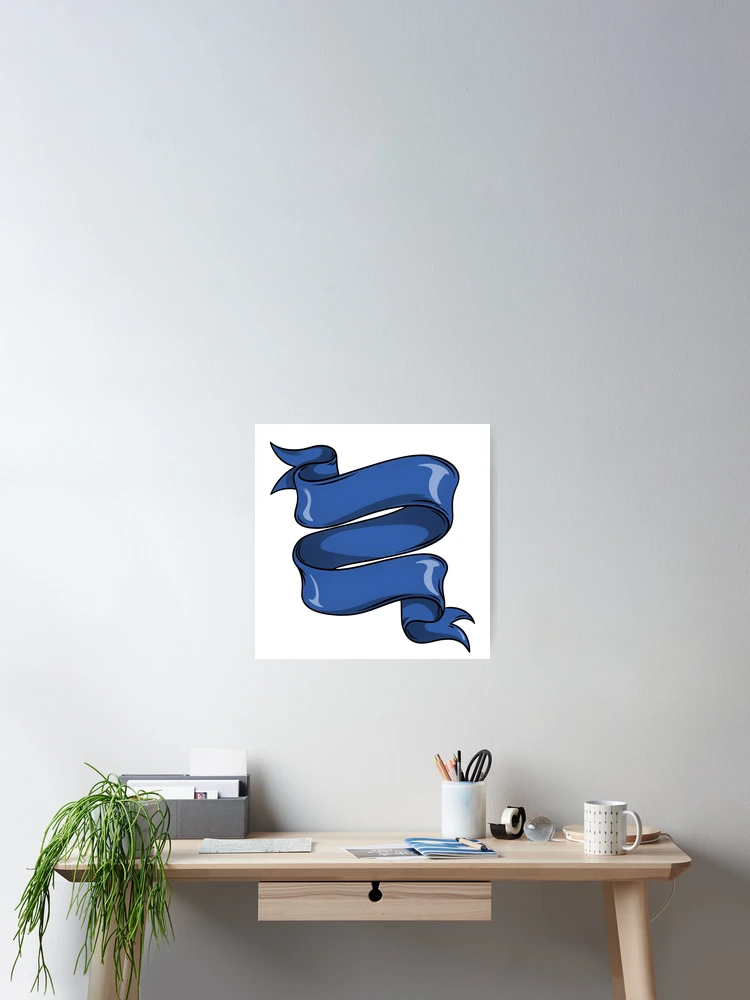 Thumbnail 2 of 3, Poster, Blue Ribbons designed and sold by Art for Every Person.