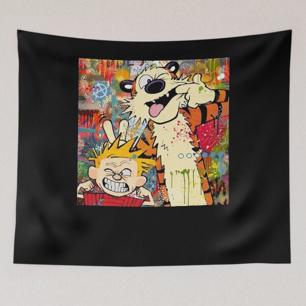 Item preview, Calvin amp Hobbes pop art  designed and sold by Anwarbouchagour.