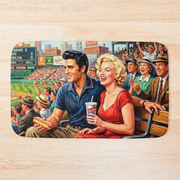 Item preview, A Day at the Ballpark: Elvis and Marilyn designed and sold by Art's Diner.