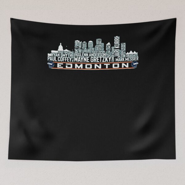 Item preview, Edmonton Hockey Team All Time Legends, Edmonton City Skyline designed and sold by Anwarbouchagour.