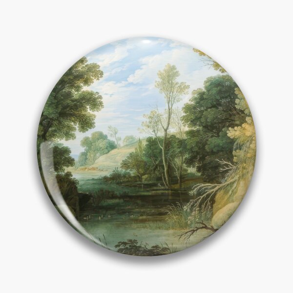 Item preview, Baroque Forest Landscape with Nymphs and Satyrs Painting designed and sold by TheSoulOfArt.