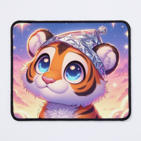 Item preview, Tiger in the Clouds Watching for The Alien Mothership designed and sold by nikkolaus.