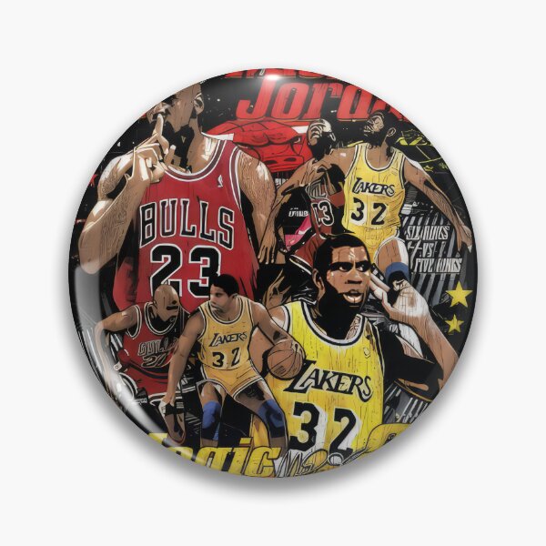 Artikelvorschau, Magic Johnson gegen Michael Jordan entworfen und verkauft von juli-aut.