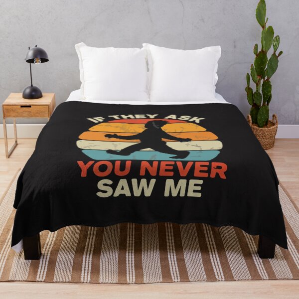 Item preview, If They Ask You Never Saw Me Funny Bigfoot Retro Sunset designed and sold by kiralynstration.