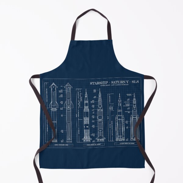 Item preview, Starship - Saturn V - SLS Comparison (Navy Blueprint) designed and sold by BGALAXY.