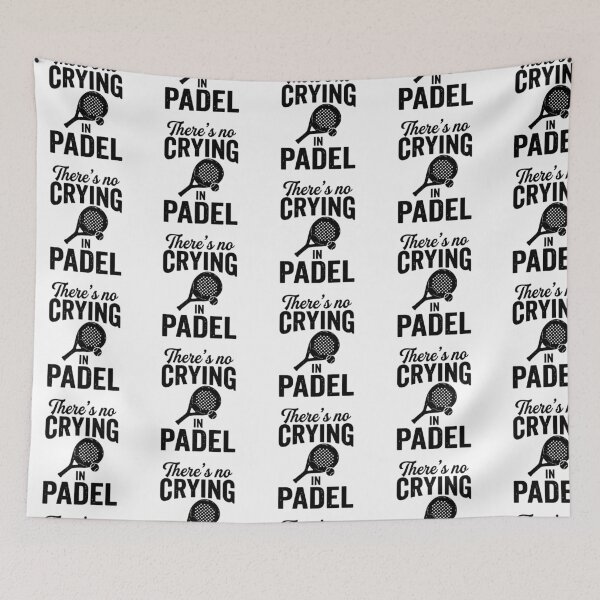 Item preview, There’s No Crying in Padel Bold Quote designed and sold by Anastasiia Yurevych.