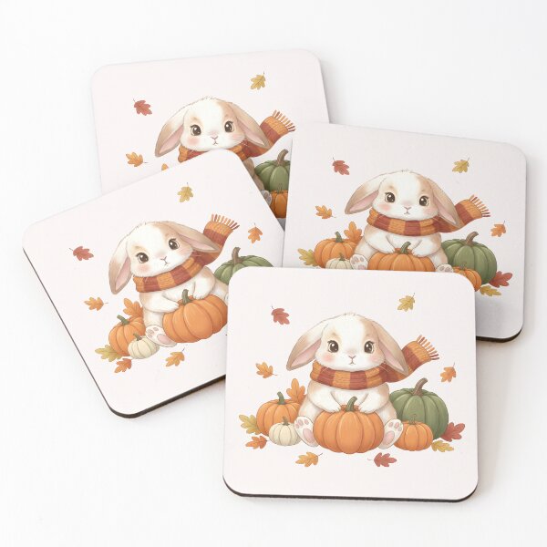 Item preview, Cute Bunny with Pumpkins designed and sold by naragon4289.