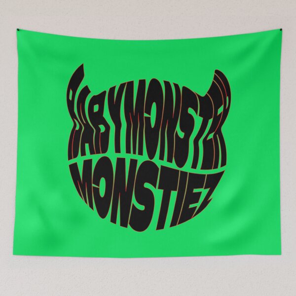 Item preview, Babymonster x Monstiez logo black ver. kpop designed and sold by ShiroHero.