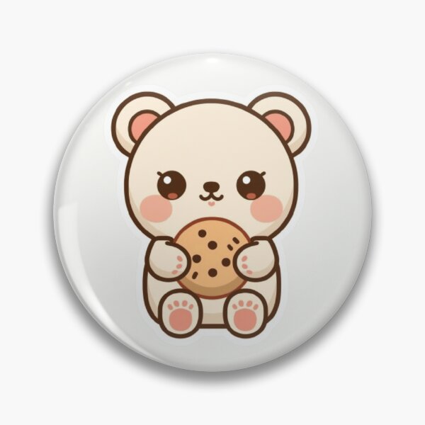 Item preview, Bear with Cookie Kawaii Pastel designed and sold by PastelPaws Atelier.
