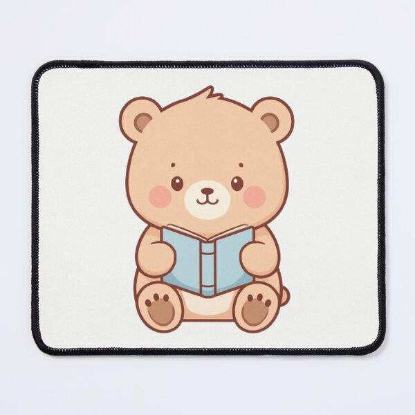 Item preview, Reading Bear Kawaii Pastel designed and sold by PastelPaws Atelier.