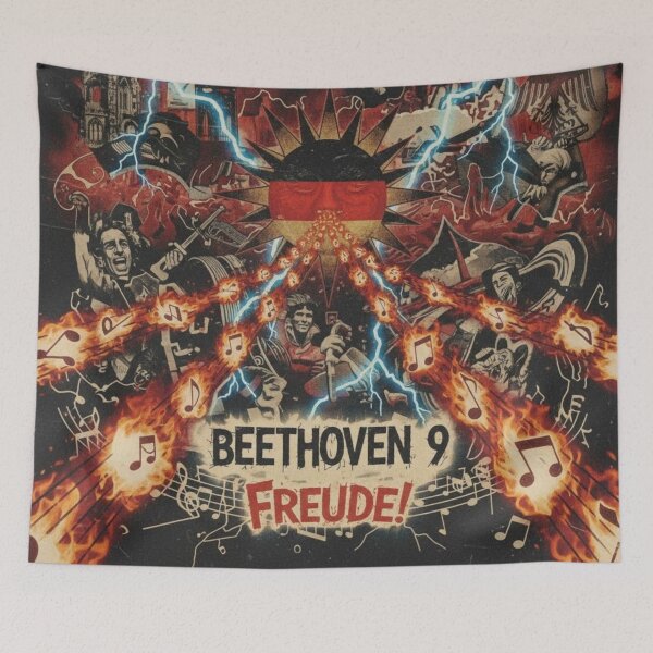 Item preview, Beethoven 9 - Teutonic Mash-up Maximalist Album Cover Art designed and sold by NickWhittleArt.