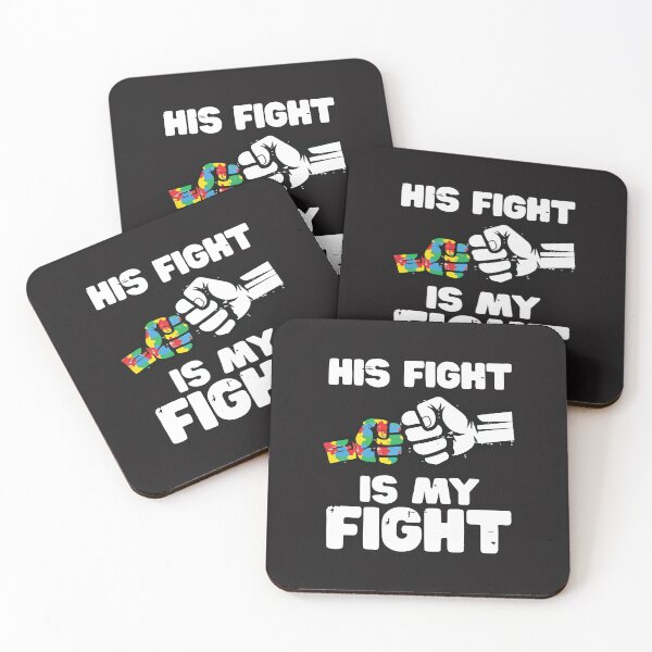 Item preview, His Fight Is My Fight Autism Awareness Support Puzzle designed and sold by kiralynstration.