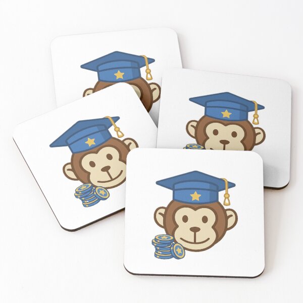 Artikelvorschau, Intelligenter Abschlussaffe mit Münzen – Geschenk für den Jahrgang 2026 entworfen und verkauft von MyMonkeyMerch.