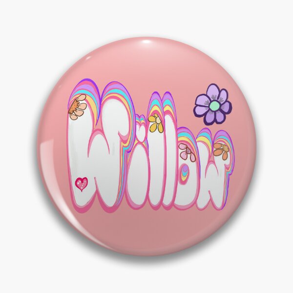 Item preview, Willow popular girls and women first name in white and pastel flowers. Personalized personalised customized name Willow designed and sold by Artonmytee.