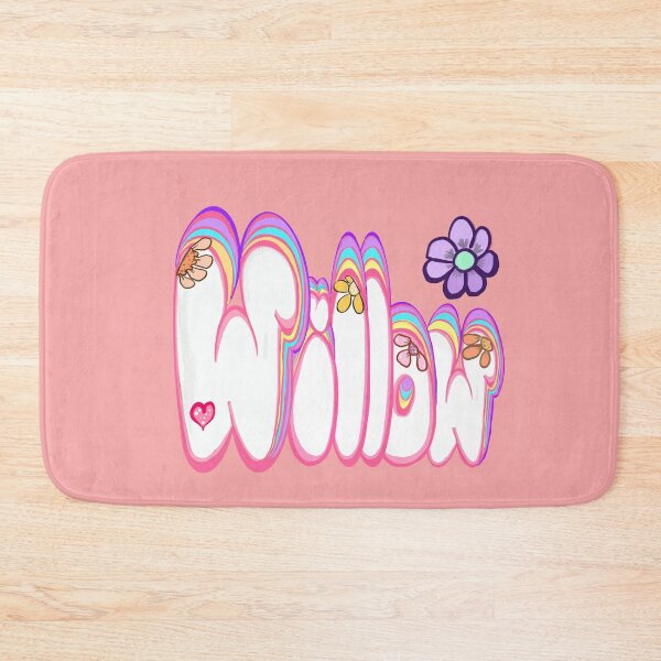 Item preview, Willow popular girls and women first name in white and pastel flowers. Personalized personalised customized name Willow designed and sold by Artonmytee.