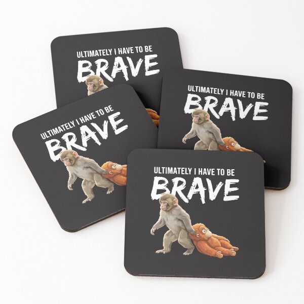 Item preview, Ultimately I Have To Be Brave Funny Monkey Meme Humor designed and sold by kiralynstration.