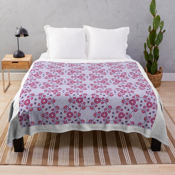 Item preview, Soft Lavender Floral Hexagon Garden Pattern designed and sold by elisakeihn.