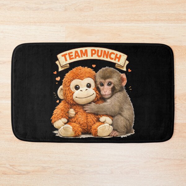 Item preview, Team Punch Cute Monkey And Orangutan Plush Hugging Best Friends designed and sold by River Silva.