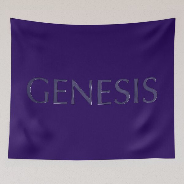 Item preview, GENESIS - Minimalist Indigo Typography Art designed and sold by PawsyVibe.