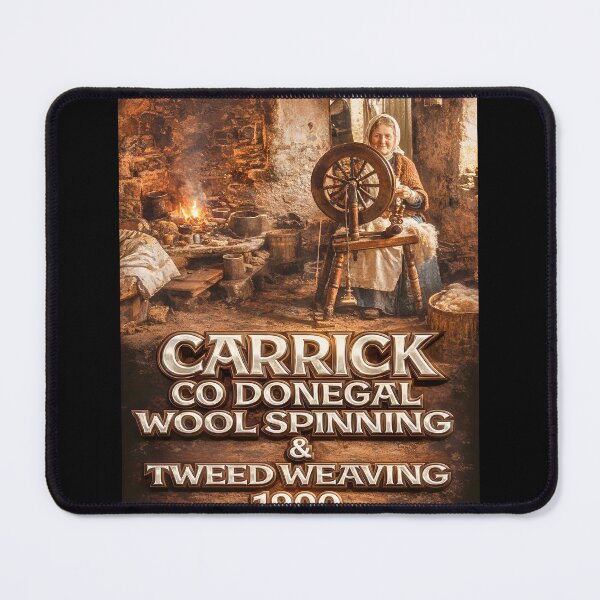 Item preview, Carrick Co Donegal Wool Spinning & Tweed Weaving 1900 remastered designed and sold by OliDesigns.