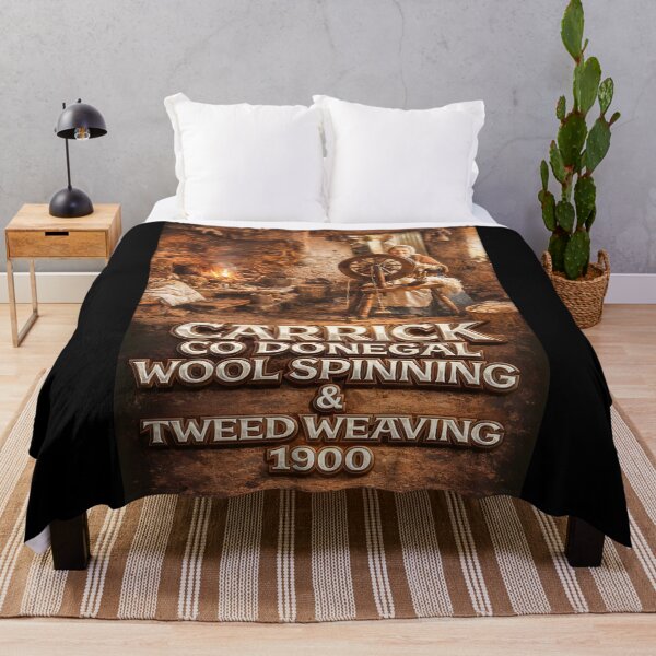 Item preview, Carrick Co Donegal Wool Spinning & Tweed Weaving 1900 remastered designed and sold by OliDesigns.