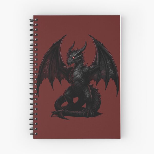Item preview, Red Eyed Demon Beast - Dark Fantasy Dragon designed and sold by myforestfog.