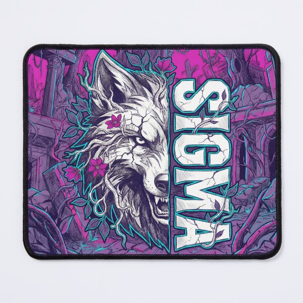 Item preview, Ironic Sigma Wolf Cyberpunk Streetwear Aesthetic designed and sold by MarCinu Art.