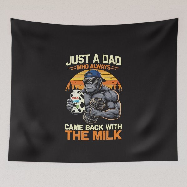 Item preview, Just A Dad Who Always Came Back With The Milk Funny Gym Dad  designed and sold by kiralynstration.