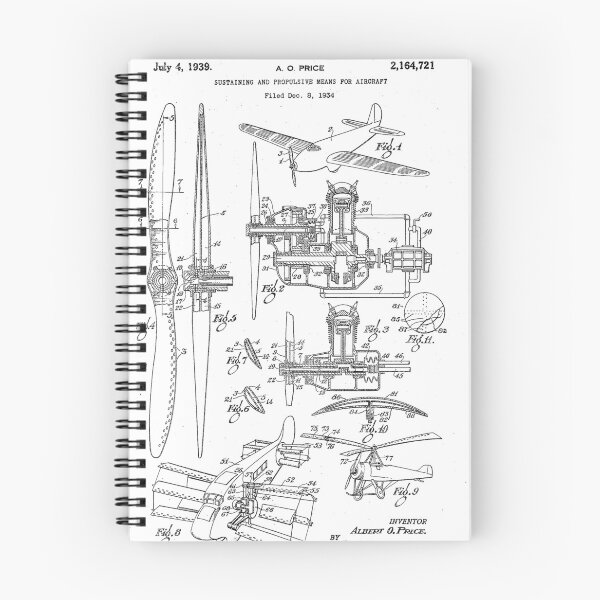 Item preview, Vintage Airplane Patent Blueprint designed and sold by Judamigoioni.