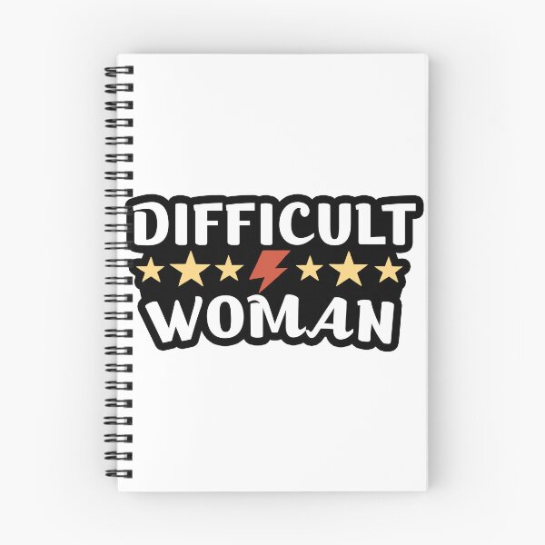 Item preview, Difficult Woman Minimalist Typography – Bold Feminist Statement Design designed and sold by OlizaPrint.