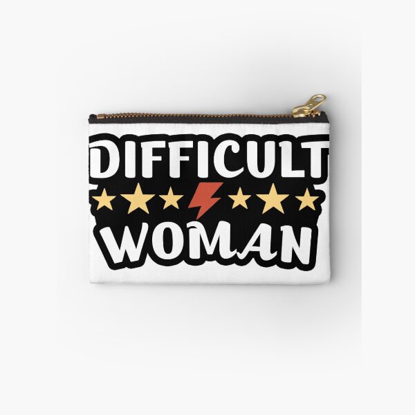Item preview, Difficult Woman Minimalist Typography – Bold Feminist Statement Design designed and sold by OlizaPrint.