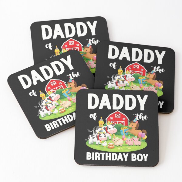 Item preview, Daddy Of The Birthday Boy Farm Animal Bday Party T-Shirt designed and sold by krotkrot.