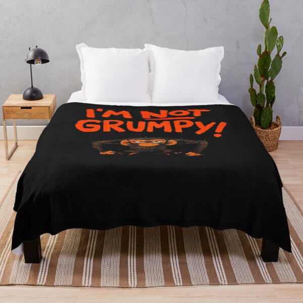 Item preview, Grumpy Monkey I'M Not Grumpy Funny Gifts T-Shirt designed and sold by krotkrot.