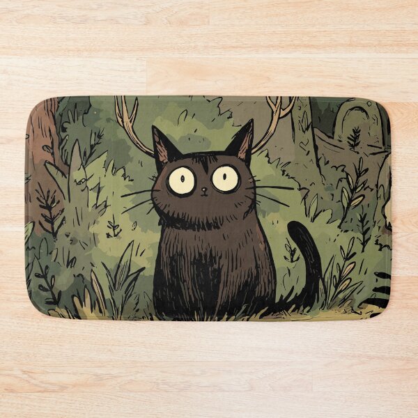 Item preview, Adorable Black Cat Familiar Pagan Cute designed and sold by bapupa.