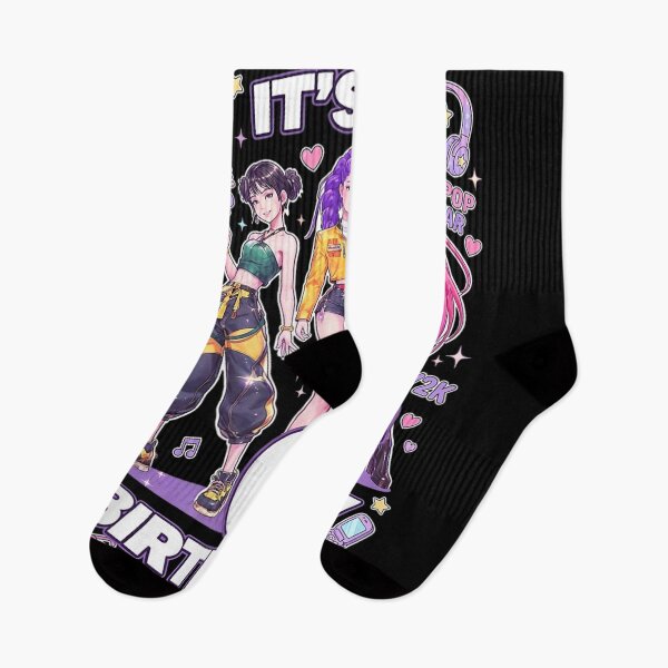 Item preview, It Is My 6th Birthday K-Pop Star Y2K Aesthetic Anime Girls designed and sold by Serene woods.
