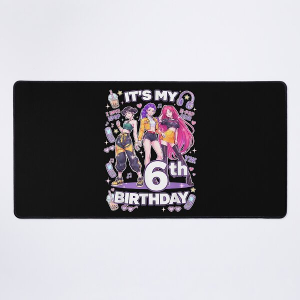 Item preview, It Is My 6th Birthday K-Pop Star Y2K Aesthetic Anime Girls designed and sold by Serene woods.