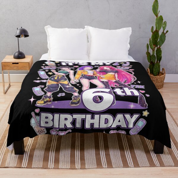 Item preview, It Is My 6th Birthday K-Pop Star Y2K Aesthetic Anime Girls designed and sold by Serene woods.