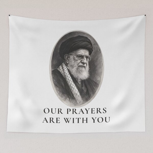 Item preview, Our Prayers Are With You, Peace Message, Iranian Heritage Solidarity, No War With Iran, Ali Khamenei designed and sold by InnerField.