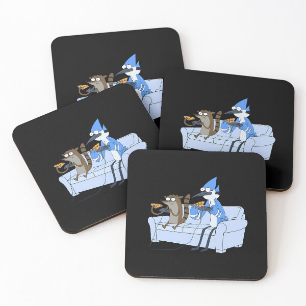 Item preview, Mordecai And Rigby Pizza And Video Games designed and sold by Cyda.