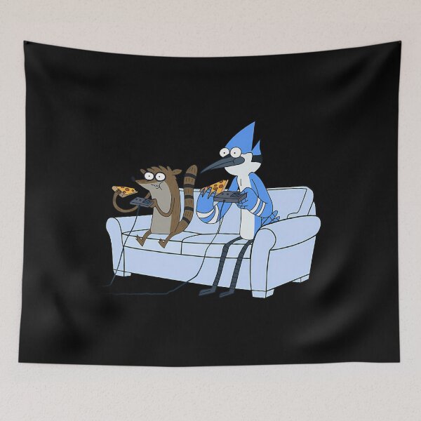 Item preview, Mordecai And Rigby Pizza And Video Games designed and sold by Cyda.