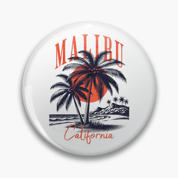 Item preview, Malibu California Vintage Beach Sunset designed and sold by Oniyasha.