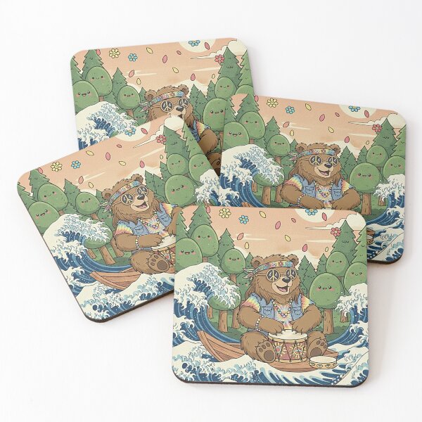 Item preview, Kawaii Hippie Bear designed and sold by MasterShong.