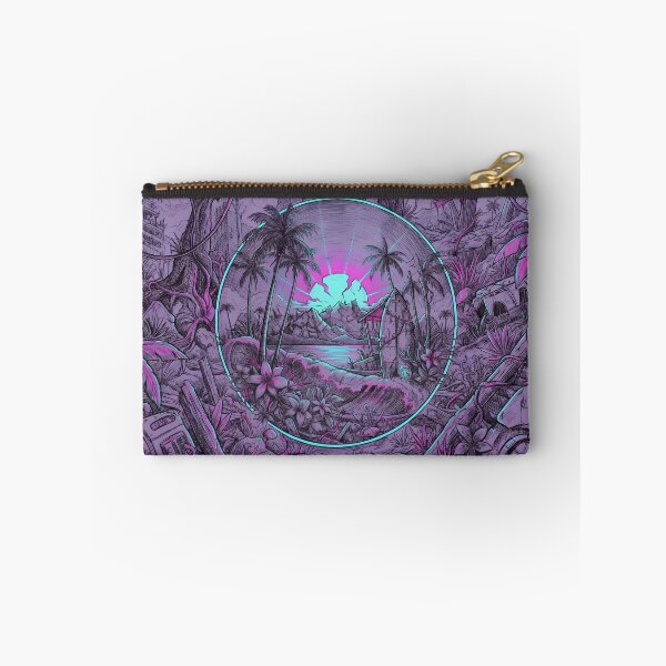 Item preview, Solarpunk Cyberpunk Neon Tropical Ruins 2026 designed and sold by MarCinu Art.