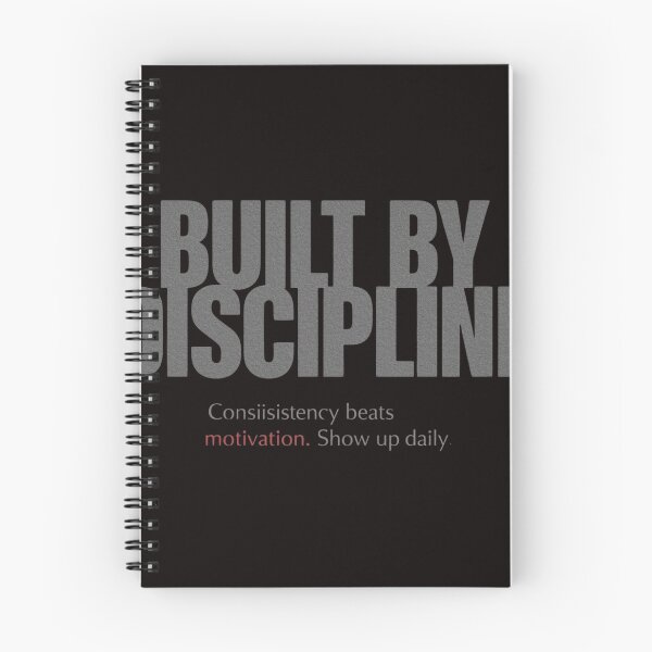 Item preview, Built by Discipline — Fitness Motivation Quote designed and sold by guchieworldcollection.